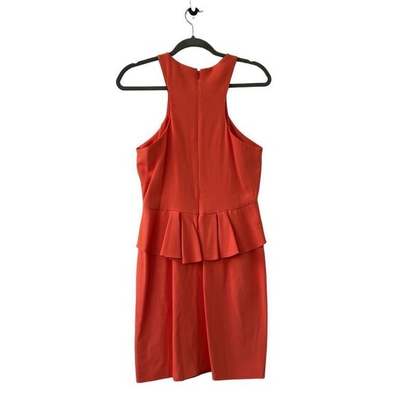 Tibi Beaded Embellished Sleeveless Peplum Dress Orange Women's Size 10 - Picture 3 of 7